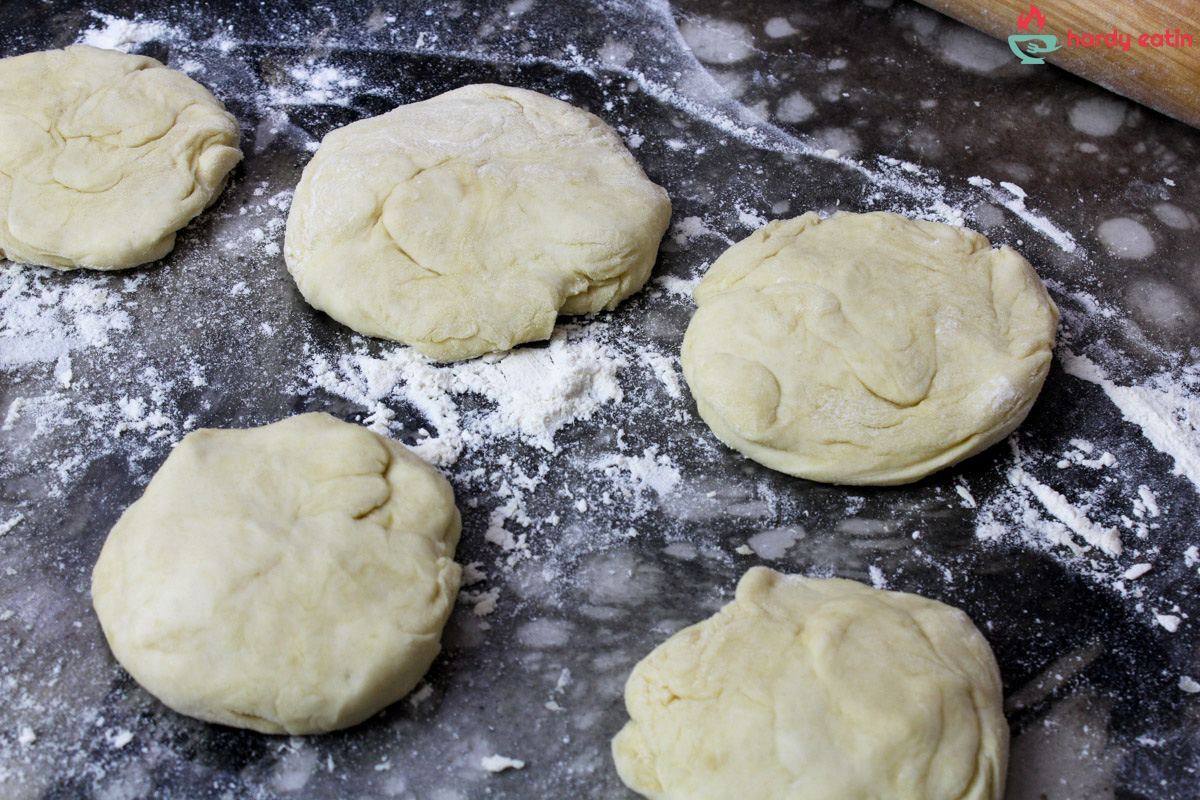 fresh tortilla dough