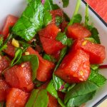 Grilled watermelon and Honey Lime Salad