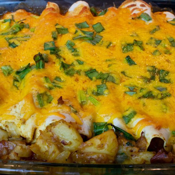 spinach and potato enchiladas