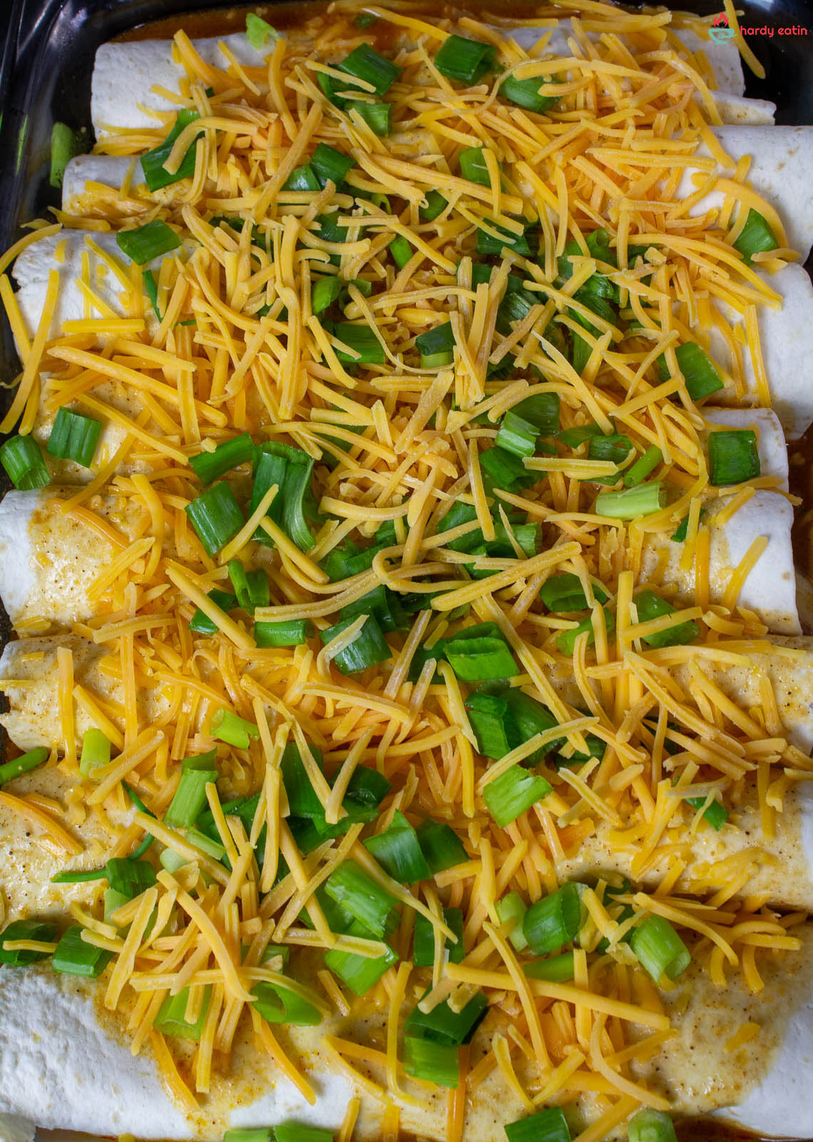 spinach potato enchiladas uncooked